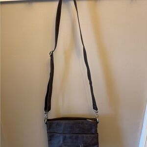 Stylish Brown Leather Crossbody Bag